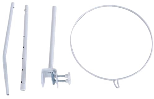 Himmelstange Babybett Betthimmel Stange Clip On Crib Baldachinhalter einstellbare Baby Krippen Baldachin Rack Himmel Babybett Metallbassinet Stand Universal Crib Nethalter für Moskitonetz für Bett