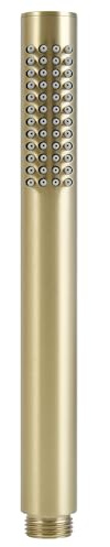 Ohotecy Soffione Doccia Portatile Alta Pressione, Risparmio Idrico, Anti-Intasamento, Acciaio Inossidabile SUS304, 48 Fori in Silicone, Facile da Pulire (oro spazzolato)
