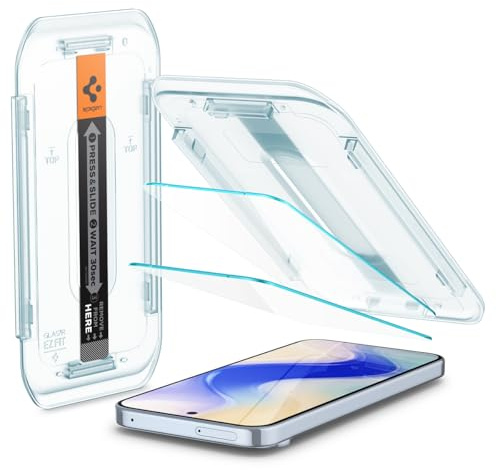 Spigen Glas.tR EZ Fit Schutzfolie kompatibel mit Google Pixel 10 Pro XL, Pixel 9 Pro XL, 2 Stück, Kratzfest, inklusive Installationskit, Kristallklar, 9H Härte Folie