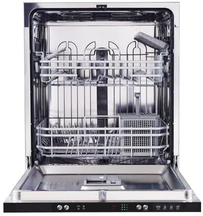 SIA SBID6116 Integrated Dishwasher, 60cm Wide, 16 Place Settings, 10 Wash Programmes, Interior Light, C Rated, 2 Years Parts and Labour Guarantee