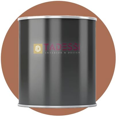 Tadessi Pintura interior roja – Calabaza – Pintura de pared lavable mate – Pintura de emulsión – Sin olor y sin disolventes – 5 litros