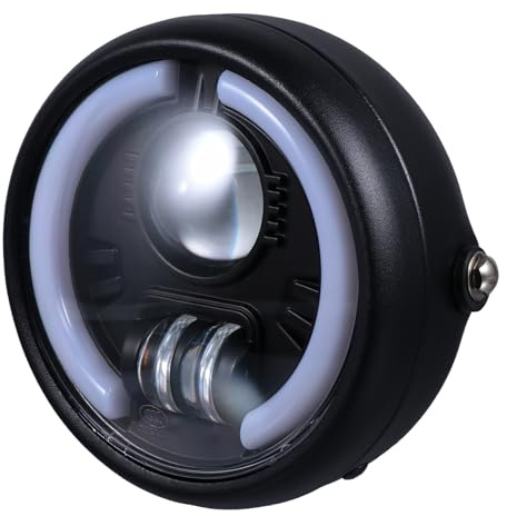 Cabilock Faro LED para Motocicleta Resistente al Agua y Golpes Luz de Trabajo para Conducción Exterior Carcasa de Inoxidable Duradera Fácil Instalación Reemplazo Profesional y Personal