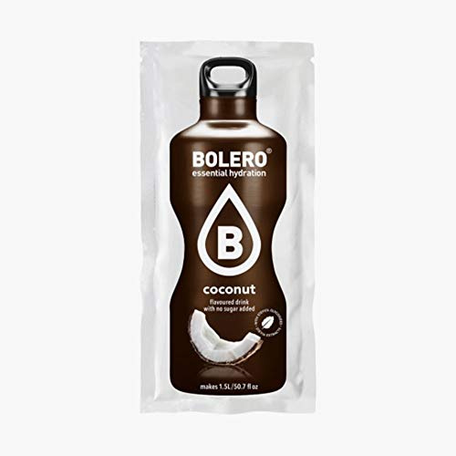 BOLERO Drinks 72 bustine da 9 grammi gusto COCONUT - Preparato istantaneo per Bevande con Stevia e Vitamina C e Senza Zucchero