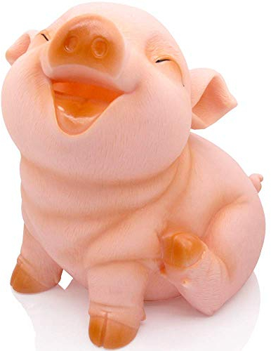 H&W Simpatico Salvadanaio per Bambini,Salvadanaio Infrangibile per Maiali,Salvadanaio per Ragazzi e Ragazze,Salvadanaio Strabico per Bambini,Miglior Regalo Di Compleanno，