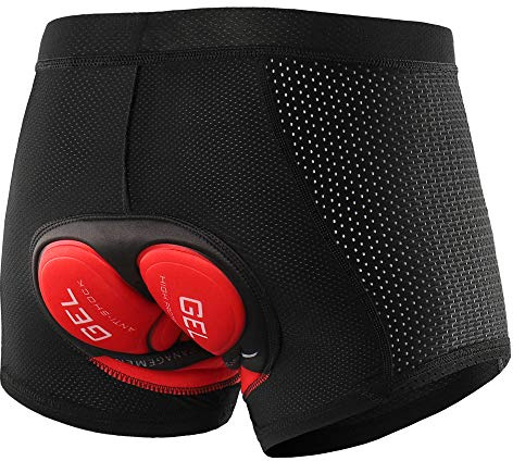Lixa-da Cycling Shorts Pantalones Cortos de Silicona Ropa Interior Transpirable para Ciclismo con 5D Gel Acolchado MTB Unisexo