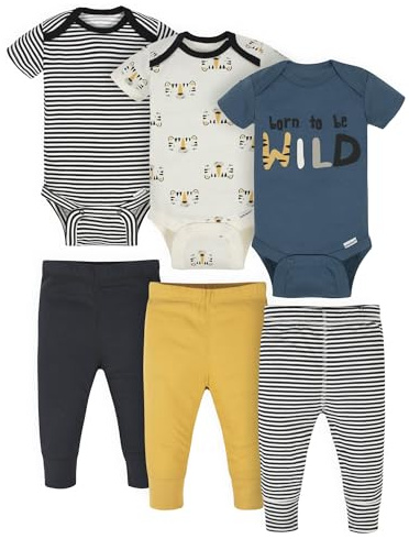 Onesies Brand Unisex Baby 3 Outfit Bundle Mix Match Newborn to 12m Pants Set