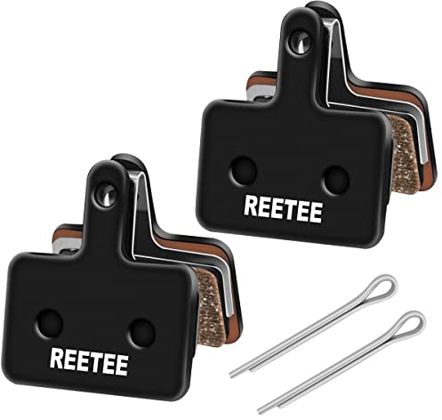 REETEE Fahrrad Bremsbeläge 2 Sets Bremsbeläge Fahrrad, High Performance Scheibenbremsbeläge für Bike Beläge Scheibenbremse Bremsbelag (Schwarz)