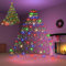 Dalugo Christmas Tree Lights, 2m 16 Lines 400 LED Fairy Light Main Powered with Timer Function, Waterproof 8 Modes Outdoor Xmas‌ Lights for 5-10ft Christmas Tree, Multicolor