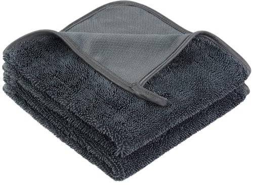 VIVOTE Mikrofasertücher, Shiny Bath Trockentuch, Saugfähig, Fusselfrei, Geeignet für Bad, Küche und Viele Andere Gelegenheiten, Trockentuch Dusche 40×40cm Dunkelgrau 2 Stück