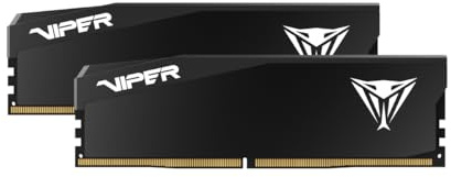 Patriot Viper Elite 5 Ultra Gaming DDR5 RAM 64GB (2X32GB) 6000MT/s CL28 1.4v UDIMM Desktop Gaming Arbeitsspeicher Kit Kompatibel mit Intel XMP AMD Expo - VEU564G6028K