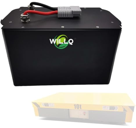 WILLQ 25,6 V 60 Ah Lithiumbatterie 24 Volt AGV Trolley Smart Truck LiFePO4-Akkupack für Industrieroboter Backup-Batterien mit BMS und Anderson-Anschluss