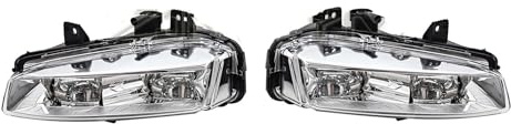 Fendinebbia Per Land Per Rover Per Range Per Rover Per Evoque 2012-2015 Gruppo Fari Fendinebbia A LED Griglia Di Luce Diurna Cornice DRL Accessori Per Auto Paraurti Anteriore Fendinebbia(1 Pair)