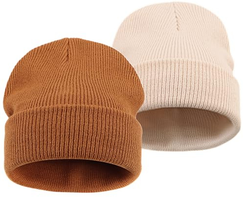 DRESHOW Toddler Beanie Kids Invierno Sombreros Niños Soft Knit Unisex Sombrero para Bebé Niños Niñas Gorro Cálido Beanies para 6-36 Meses