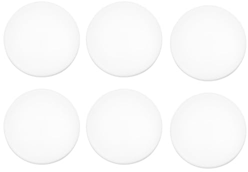 IMIKEYA 6pcs Self-Adhesive Silicone Door Stoppers Bumper Pads, 50mm Diameter x 5.5mm Thick, Wall Protector Pads for Noise Reduction and Door Impact Prevention