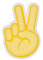 Crocs Peace Hand Sign Schuhanhänger, Mehrfarbig (-), Einheitsgröße