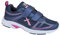 Dek Womens Skye Super Lightweight Memory Foam Touch Fastening Trainers Navy/Fuchsia 7 UK