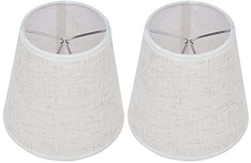 Pantalla, 2 Piezas De Tela De Lámpara De Mesa Con Clip En La Cubierta De La Pantalla, Para Bombillas E14, Bombillas De Vela, Para Lámparas De Pie, Lámparas De Mesa, Candelabros, Lámparas De(PT09)