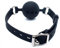 jinshang Soft Silicone Ball Full Mesh Mouth Plug (Black)