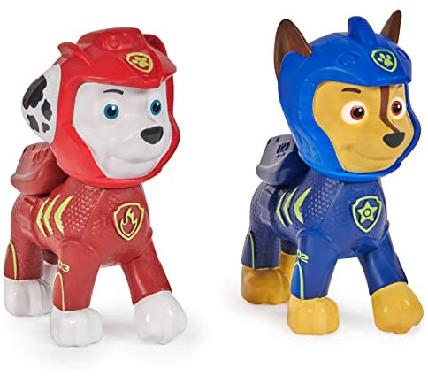 SwimWays Paw Patrol Floatin' Figures, Swimming Pool Accessories & Kids Pool Toys, Paw Patrol Party Supplies & Water Toys for Kids Aged 3 & Up, Chase & Marshall 2-Pack