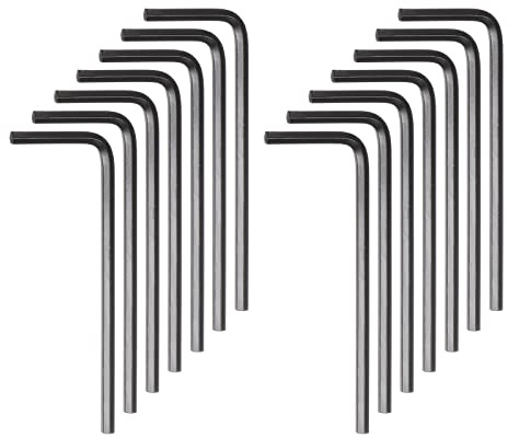sourcing map 30pcs Hex Key Wrench 2.5mm Metric CR-V L Shaped Hexagon Head Repairing Tool