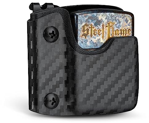 TACTICAL GEEK TX2 Encendedor Titular, encendedores de Almacenamiento de protección Titular, Encendedor Titular, más Ligero cinturón Z-Clip Clip de cinturón, Negro