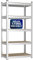 ZENO Garage Shelving - 5 Tier | Garage Shelving Unit | Heavy Duty Warehouse Racking Shelves | Metal Shelving Units | Industrial Racking | Holds 175KG Per Tier (Silver, Regular)