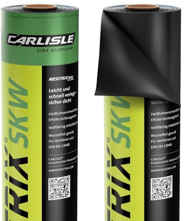 HSS RESITRIX SK W FullBond EPDM Dachbahn (1m x 5m) Kurzlänge für einfaches Handling