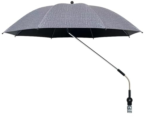 - Paraguas con clip para bebé, sombrilla r | parasol de ssette con clip con protección UV con pinza, toldo de protección UV con pinza, paraguas