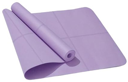 Esterilla Yoga Estera de yoga antideslizante deportes fitness EVA comodidad espuma 4 mm espesor for ejercicio y gimnasia pilates(PURPLE)