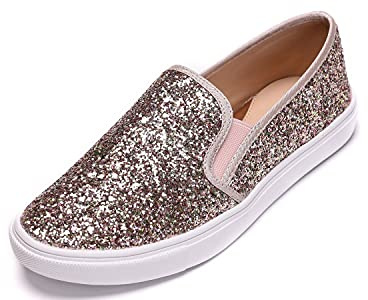 Feversole Women's Fashion Slip-on Sneaker, Glisser sur La Baskets Mode pour Femmes