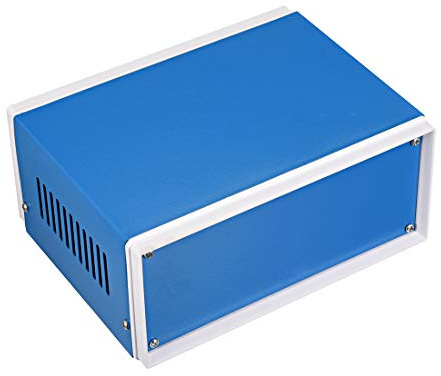 Sourcingmap Metal Blue Project Junction Box Enclosure Case 170 x 130 x 80mm/6.69 x 5.12 x 3.15inch