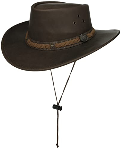 SCIPPIS Townsville Lederhut, Braun, XL (60-61 cm)