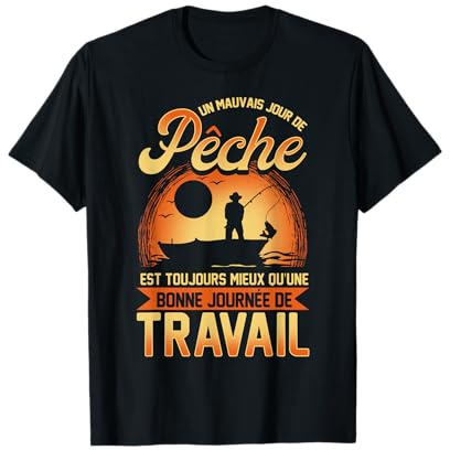 Un Mauvais Jour de pêche - pêcheur Homme - pêcheur Humour T-Shirt