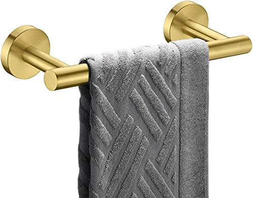 YUET Handdukshängare Stång 23cm Handduksskena Vägg SUS 304 Rostfritt Stål Guld