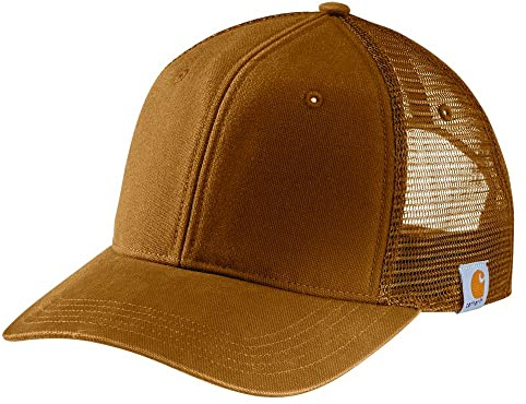 Carhartt Men's Canvas Mesh Back Cap, Carhartt Brown, One Size