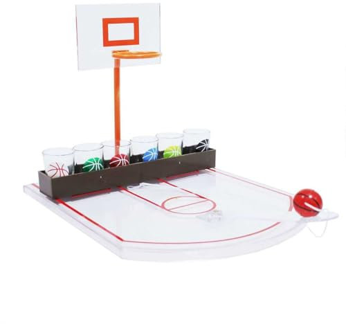 Trinkspiel Basketball mit 6 Gläsern