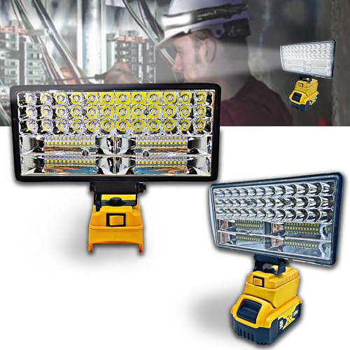 90W 5400LM LED Work Light Compatible with DEWALT 20V Battery, No Battery