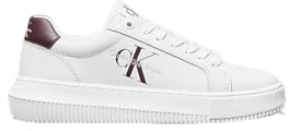 Calvin Klein Baskets Cupsole Femme Chunky Chaussures, Multicolore (Bright White/Andorra), 40