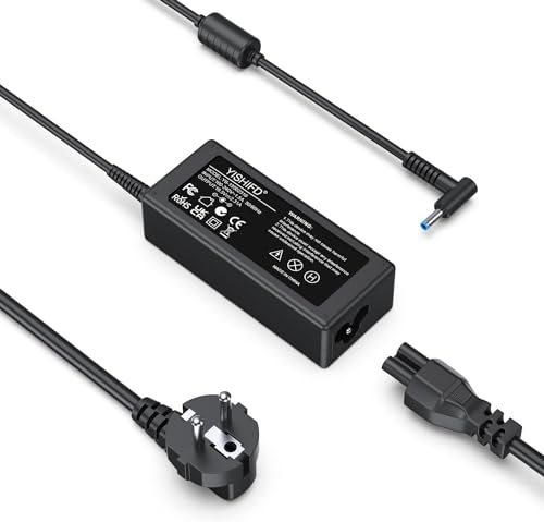 45W Cargador Portátil 45W para HP, Adaptador AC/Suministro de Cable de Alimentación para HP Stream 11 13 14, Pavilion 11 13 15, Split 13, HP 719309-001 741727-001 HSTNN-CA40, 19.5V 2.31A, 4.5mm*3mm