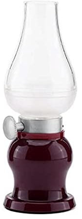 JAHEZYAN Lampe à pétrole à LED Hurricane avec Fonction Marche/arrêt - Style rétro Classique - Rechargeable par USB - Lampe à Bougie à intensité Variable - Lampe de Table nostalgique - Éclairage de s