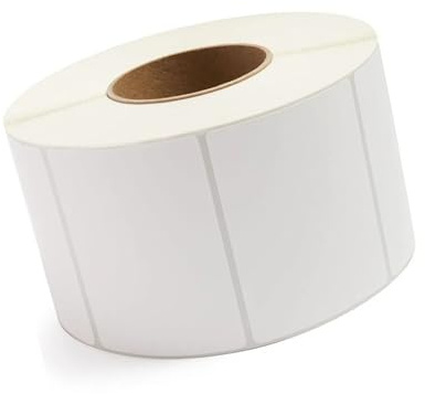 G4GADGET 500 White Writable Labels Roll – 50x75mm Rectangle Stickers – Blank Adhesive Labels for Storage, Shipping, Organization, Kitchen, Inventory & Barcode Use – Easy Peel Design