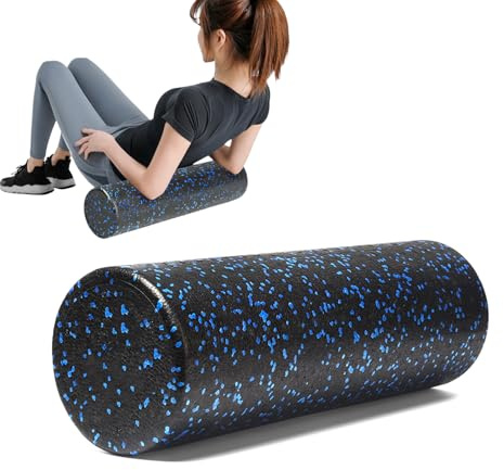 Yoga Roller Foam – Rouleau d'exercice lisse de 33 cm, rouleau de voyage léger et compact | Cylindre d'équilibre de Pilates durable pour la stabilité de base de la physiothérapie – Sportif