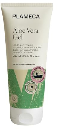 PLAMECA - Aloe Vera Puro Gel - Orgánico y natural - Hidratante y calmante - Para pieles sensibles - 100 ml