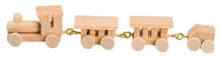 LIXSAZSE Il modello retrò del treno in miniatura migliora i giocattoli delle bambole offrendo esperienze coinvolgenti per la creatività dei bambini. Modello , marrone chiaro , 10x1.8x1.2 cm