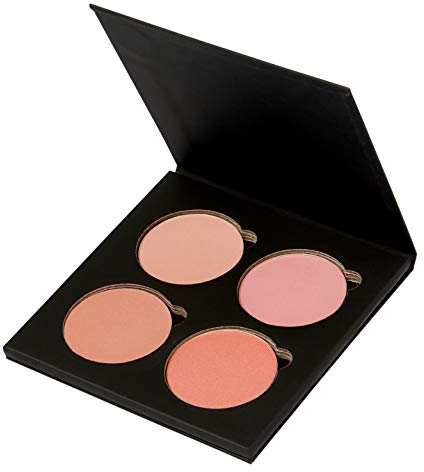 Backstage Powder Blush Palette You Make Me Blush (4er) - für jeden Hautton, strahlender Teint, vegane Formel, hochpigmentiert