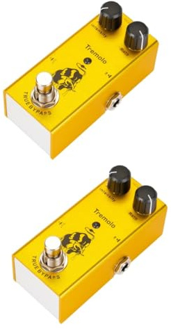 ibasenice 2pcs Noise Guitar Tremolo Pedal True Bypass Easy to Adjust Tone and Vibe