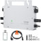 VEVOR Solar-Grid-Tie-Mikro-Wechselrichter, 800 W, Solar-Mikro-Wechselrichter, IP67 wasserdichter Solarstrom-Gitter-Wechselrichter aus Aluminiumlegierung, DC 18–50 V, Betriebsspannung mit APP-WLAN-Ante