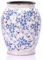 Keramikvase im Vintage-Stil, Blau-Weiß, Chinoiserie-Dekor, blaue und weiße Porzellanvasen, asiatische Vasen für Heimdekoration (Blau und Weiß, Porzellan-B)