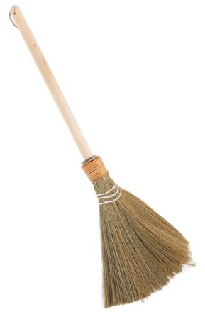 COOPHYA Escoba de Vietnamita con Mango de Madera Herramienta de Limpieza Natural para Interiores y Exteriores para Cocinas