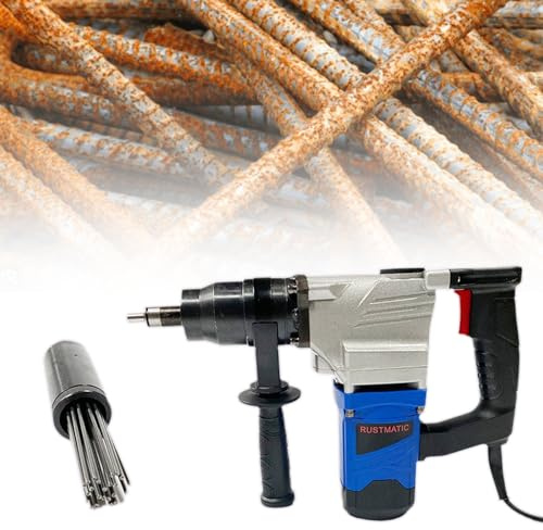 Scrostatore Elettrico Ad Aghi Pistola antiruggine elettrica da 1100 W con impugnatura di livello industriale per la rimozione di ruggine, scorie e vernice